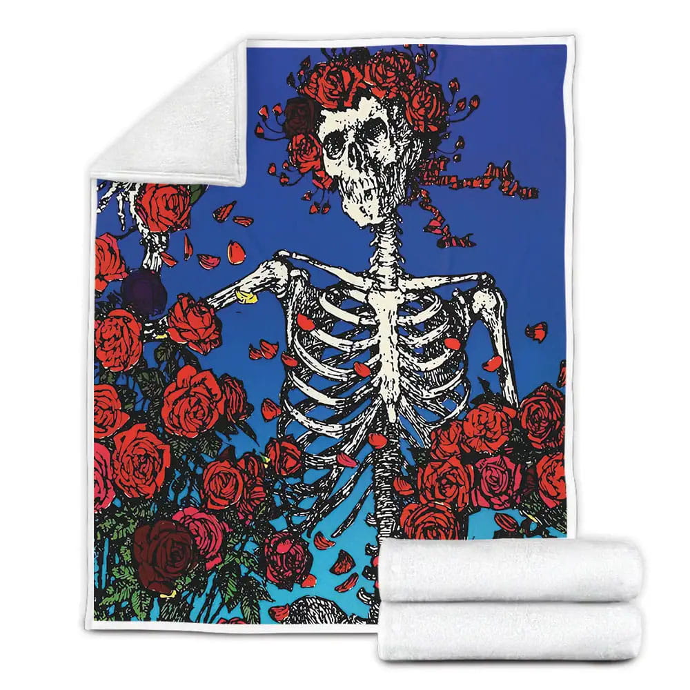 Grateful Dead Scarlett Begonia Painting Fleece Blanket Gift For Birthday Halloween Christmas Thanksgiving