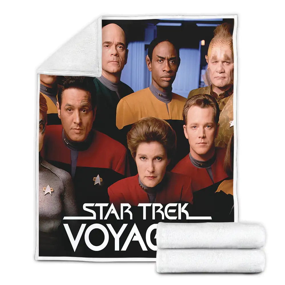 Star Trek Voyager Characters In Season 4 Fleece Blanket Gift For Birthday Halloween Christmas Thanksgiving