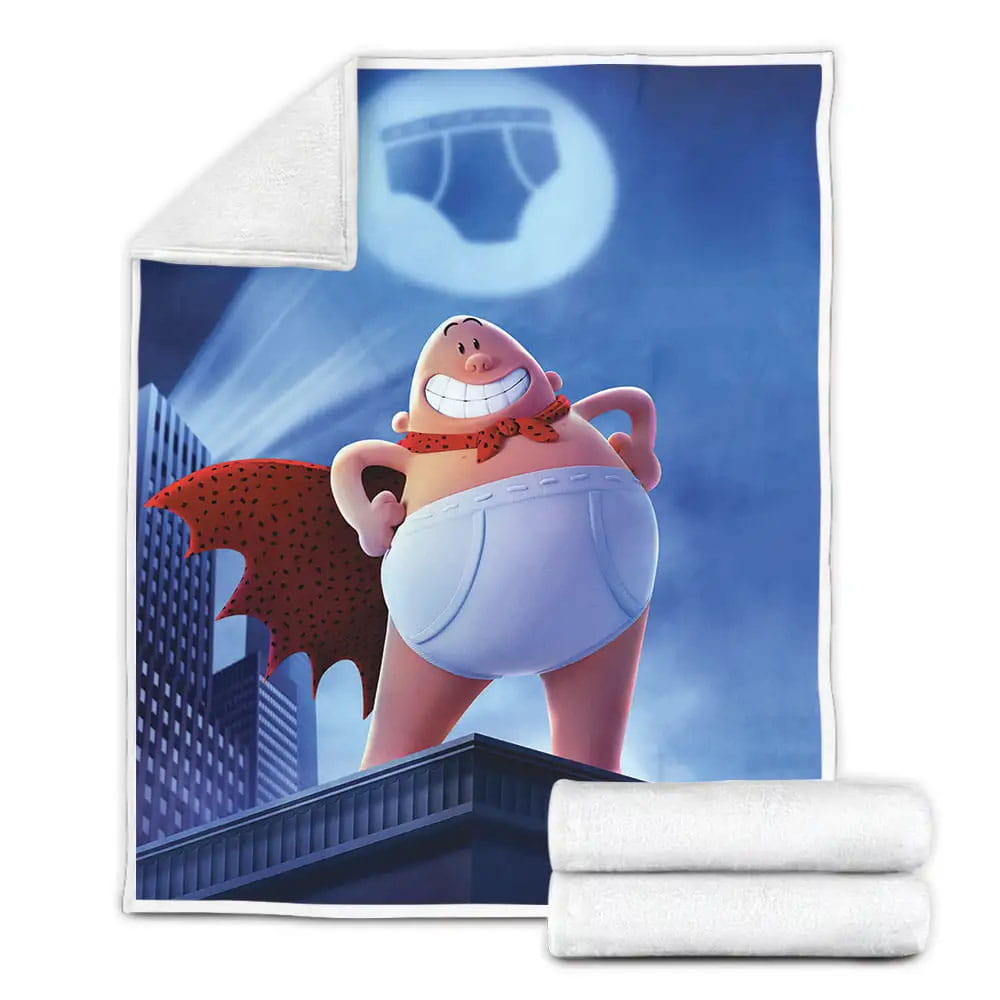 Captain Underpants Hold On To Your Pants Fleece Blanket Gift For Birthday Halloween Christmas Thanksgiving