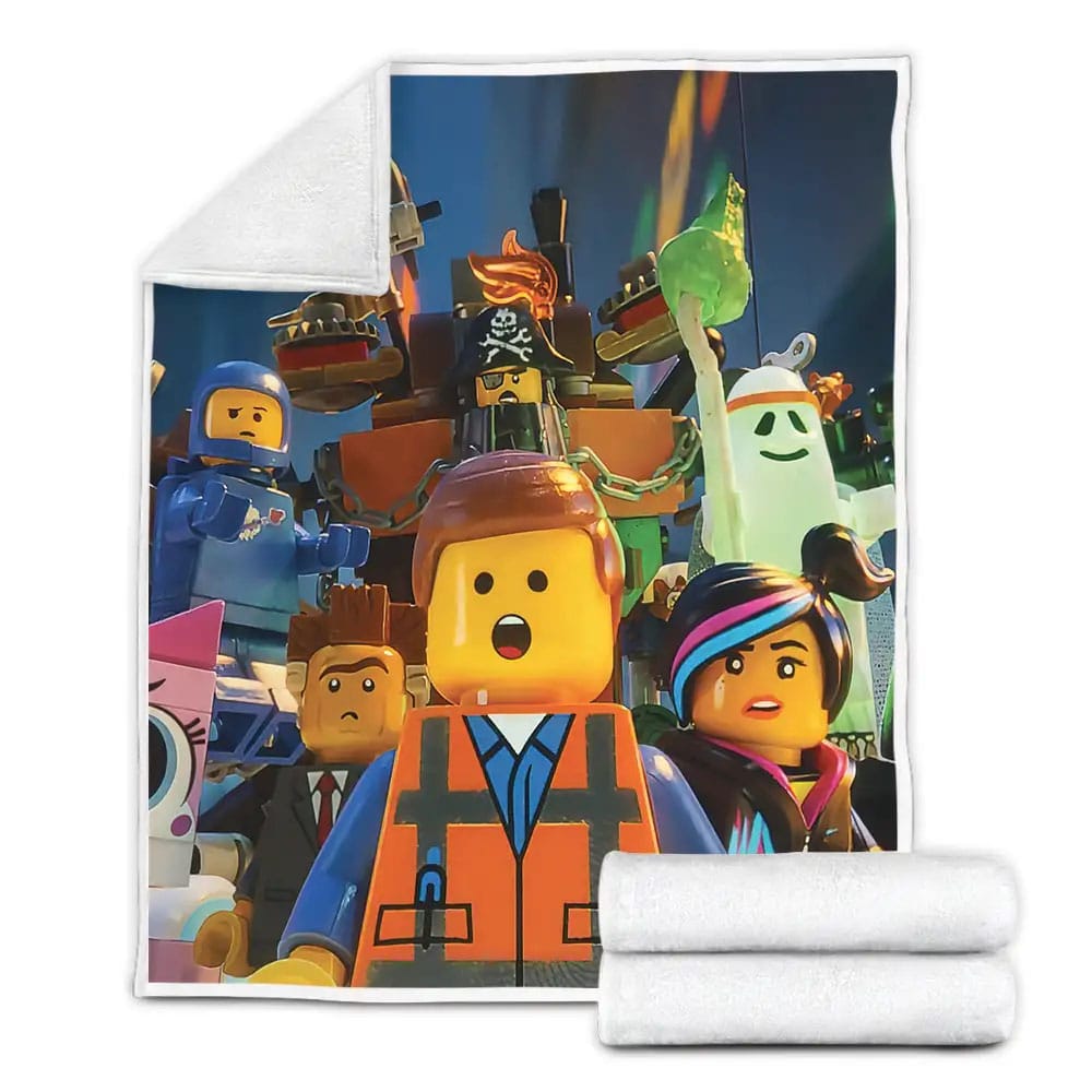 The Lego Movie 2014 Poster Movie Poster Fleece Blanket Gift For Birthday Halloween Christmas Thanksgiving