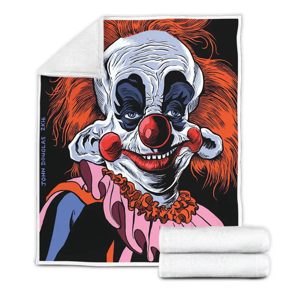 Killer Klowns From Outer Space Movie Smile Photo Fleece Blanket Gift For Christmas Thanksgiving Halloween