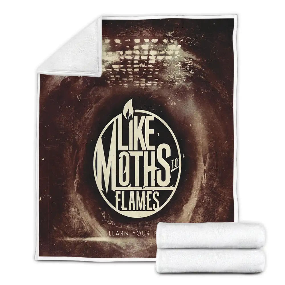 Like Moths To Flames Learn Your Place Album Music Fleece Blanket Gift For Christmas Thanksgiving Halloween