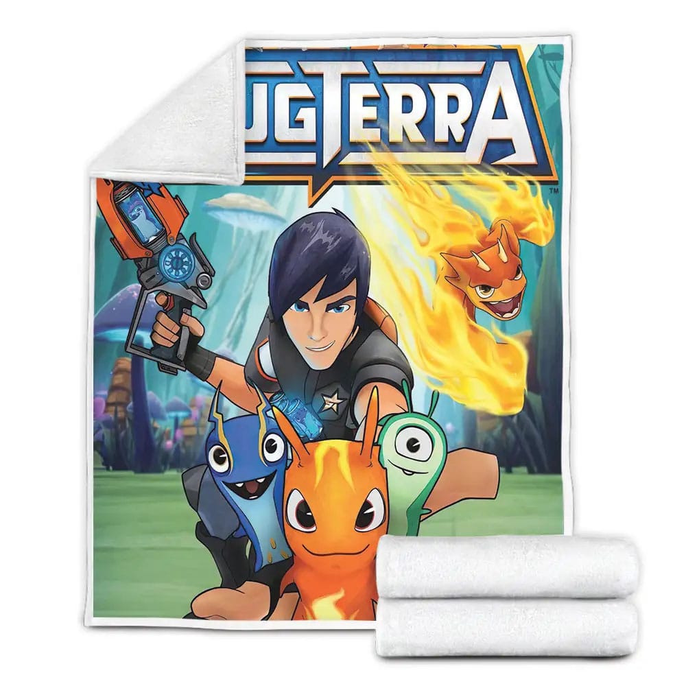 Slugterra Episode Return Of The Shang Gang Fleece Blanket Gift For Birthday Halloween Christmas Thanksgiving
