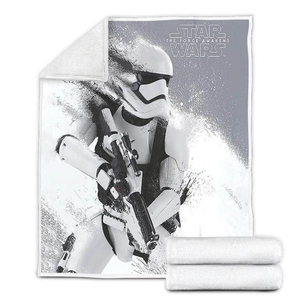 Star Wars Stormtrooper In The Force Awaken Poster Fleece Blanket Gift For Christmas Thanksgiving Halloween