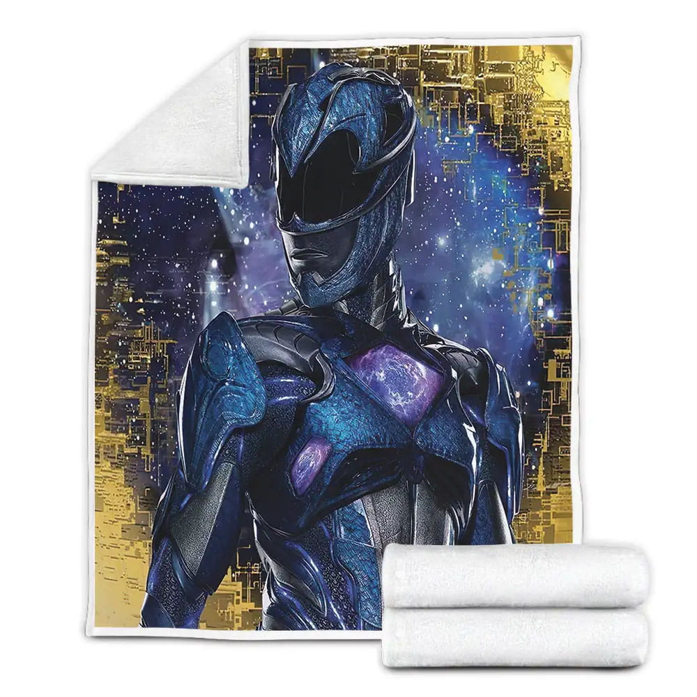Power Rangers Billy Cranston In Blue Ranger Fleece Blanket Gift For Birthday Halloween Christmas Thanksgiving