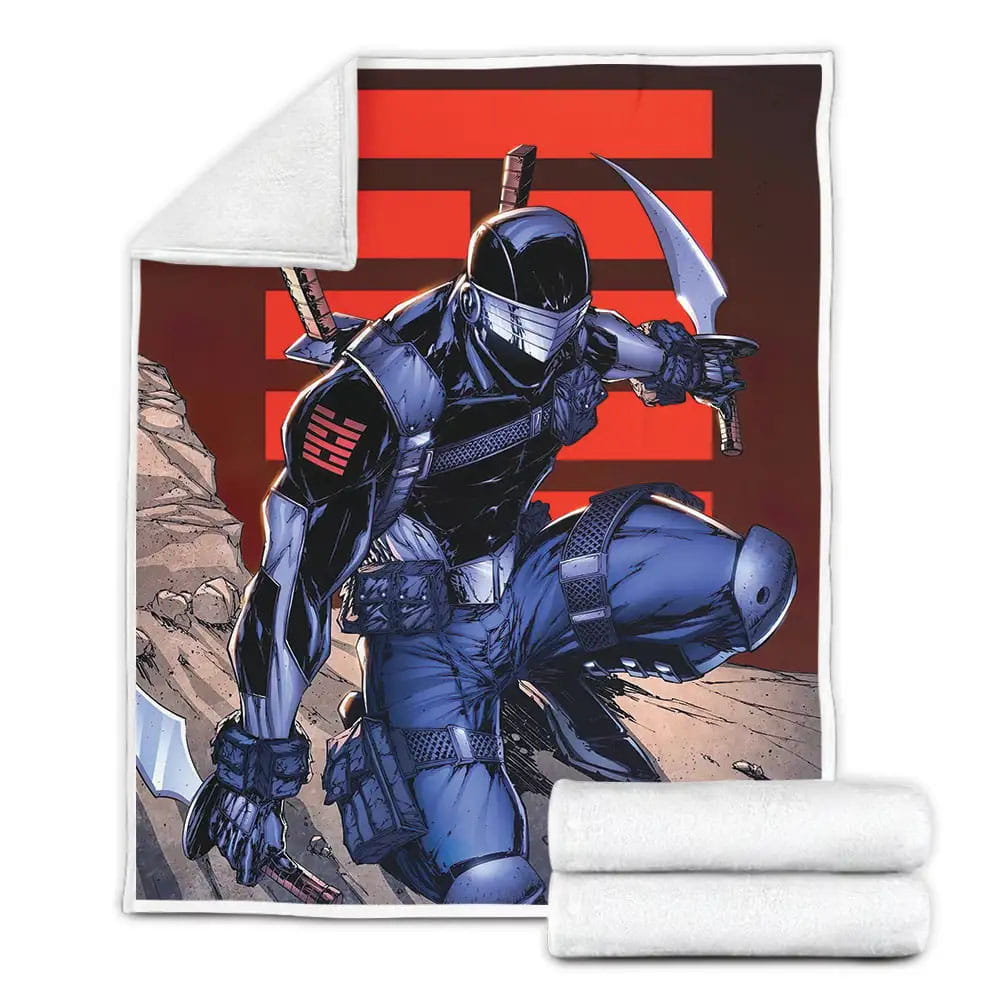 G.I. Joe Comics Snake-Eyes The Death Battle Fleece Blanket Gift For Birthday Halloween Christmas Thanksgiving