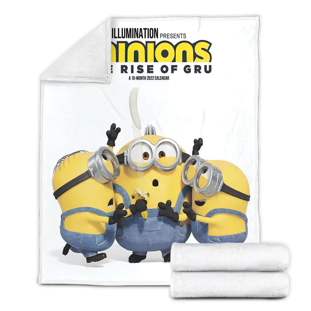 Minions The Rise Of Gru 2022 Illumination Presents Movie Posters Fleece Blanket Gift For Wife Husband Besties