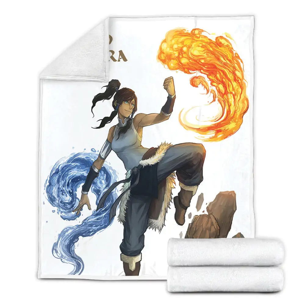 The Legend Of Korra 2012-2014 Poster Movie Poster Fleece Blanket Gift For Christmas Thanksgiving Halloween