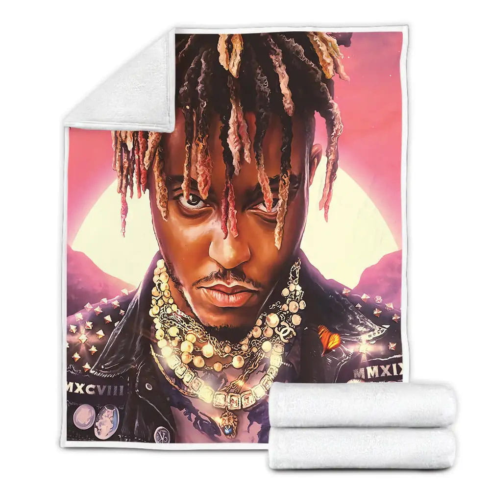Juice Wrld Legends Never Die Album Art Cover Fleece Blanket Gift For Birthday Halloween Christmas Thanksgiving