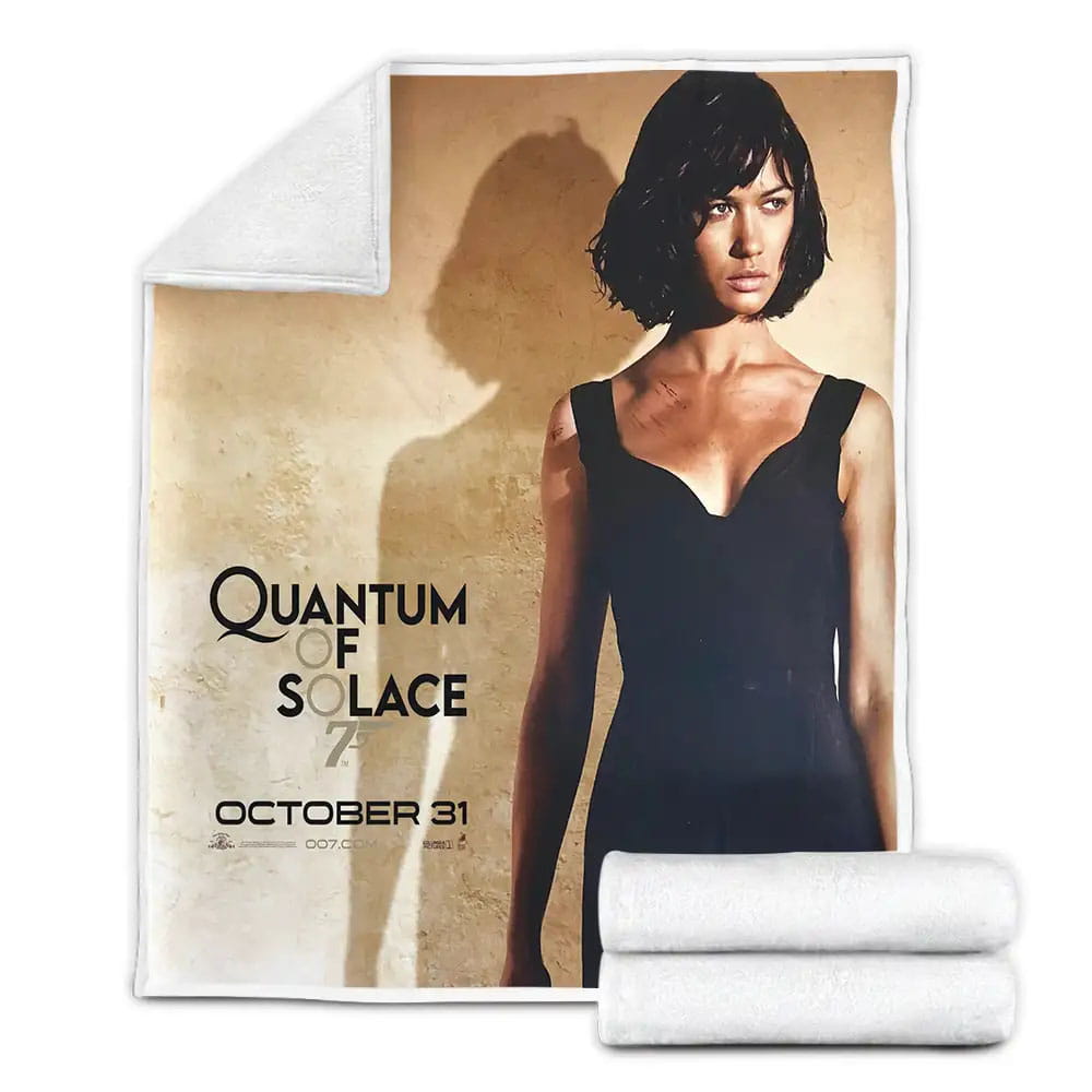 Quantum Of Solace 2008 Movie Gemma Arterton Poster Fleece Blanket Gift For Christmas Thanksgiving Halloween
