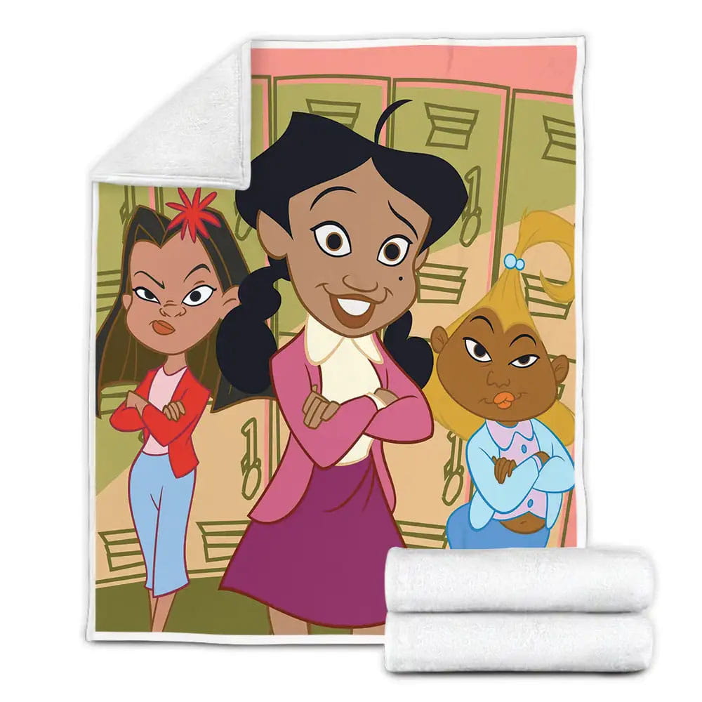 The Proud Family Penny Lacienega And Dijonay Fleece Blanket Gift For Birthday Halloween Christmas Thanksgiving