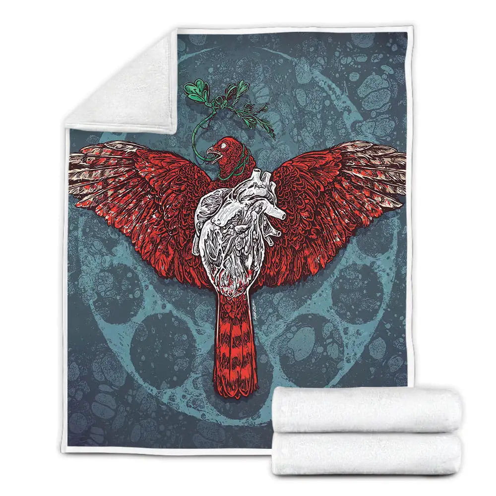 The Acacia Strain Band Gravebloom Album Cover Fleece Blanket Gift For Birthday Halloween Christmas Thanksgiving