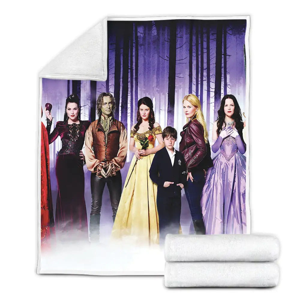 Once Upon A Time 2011-2018 Movie Series Characters Fleece Blanket Gift For Christmas Thanksgiving Halloween