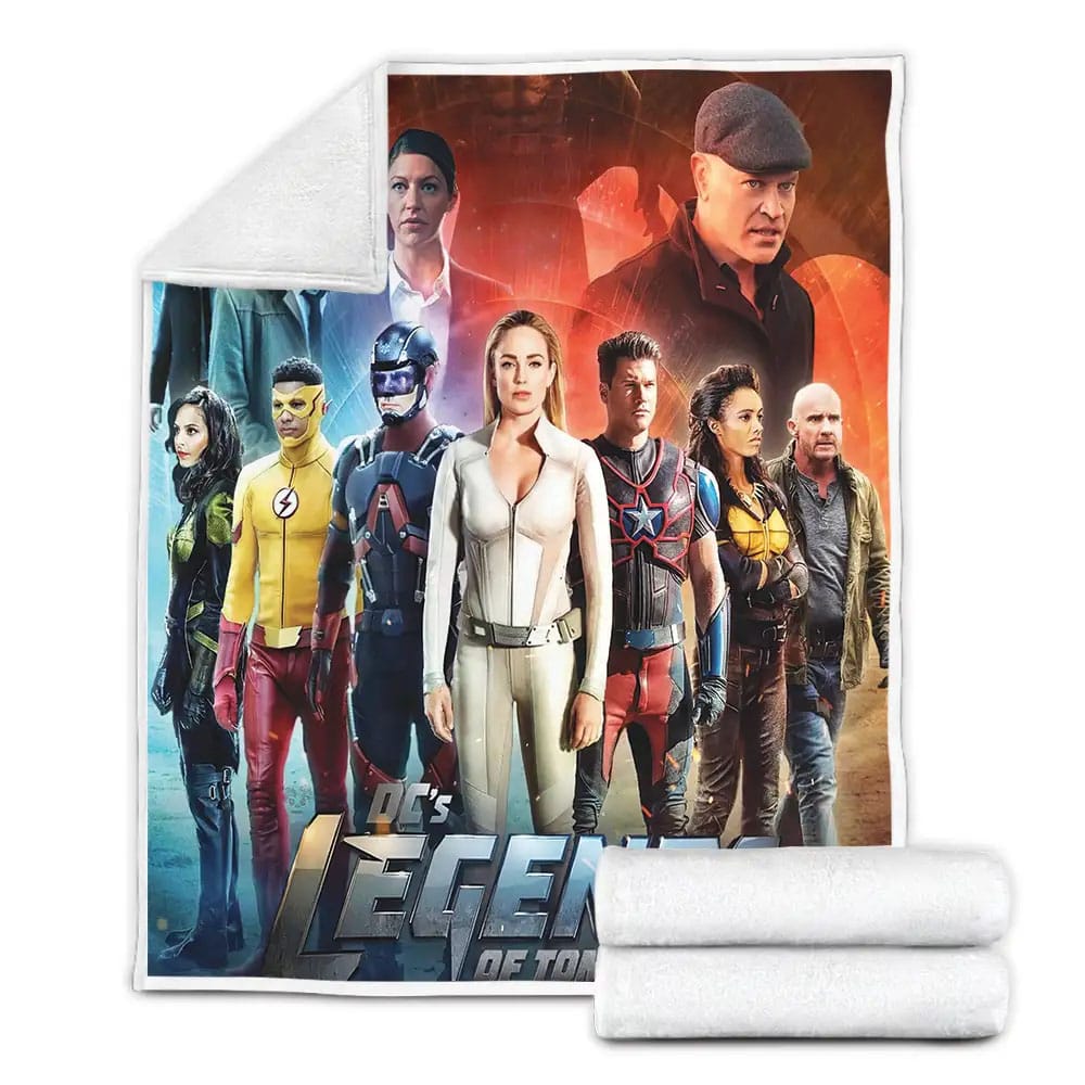 Dcs Legends Of Tomorrow 2016 Movie Poster Artwork Fleece Blanket Gift For Christmas Thanksgiving Halloween