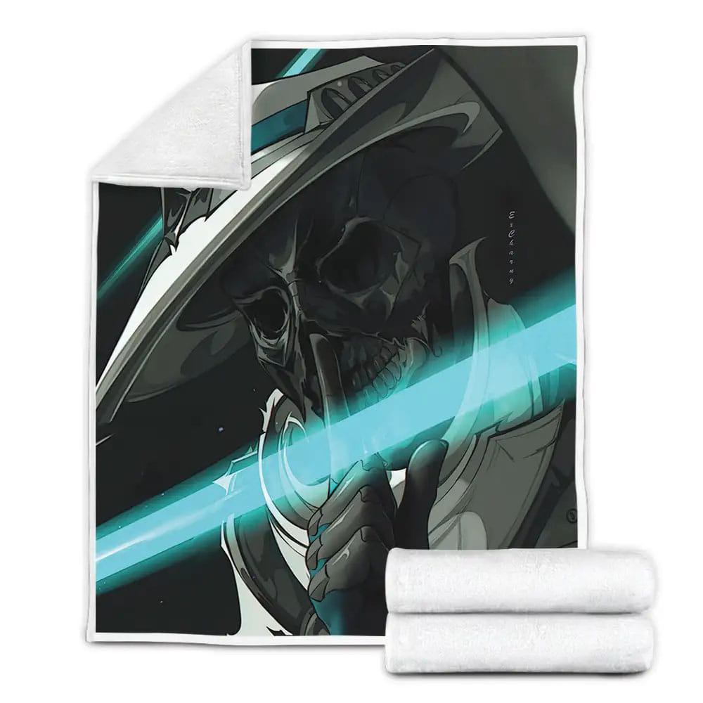 Valorant Agent Cypher Codename Gumshoe Artwork Fleece Blanket Gift For Birthday Halloween Christmas Thanksgiving