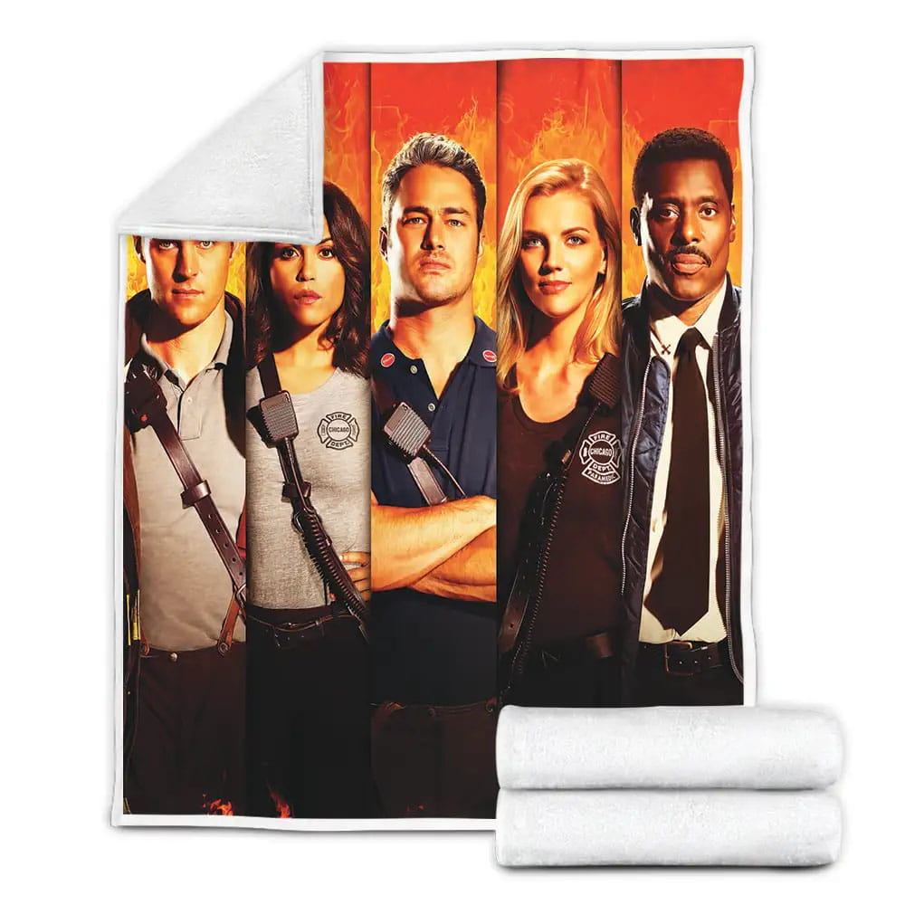 The Firefighters Of The Chicago Fire Department Fleece Blanket Gift For Birthday Halloween Christmas Thanksgiving