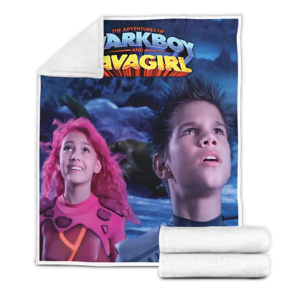 The Adventures Of Sharkboy And Lavagirl 2005 Sharkboy And Lavagirl Movie Poster Fleece Blanket Perfect 