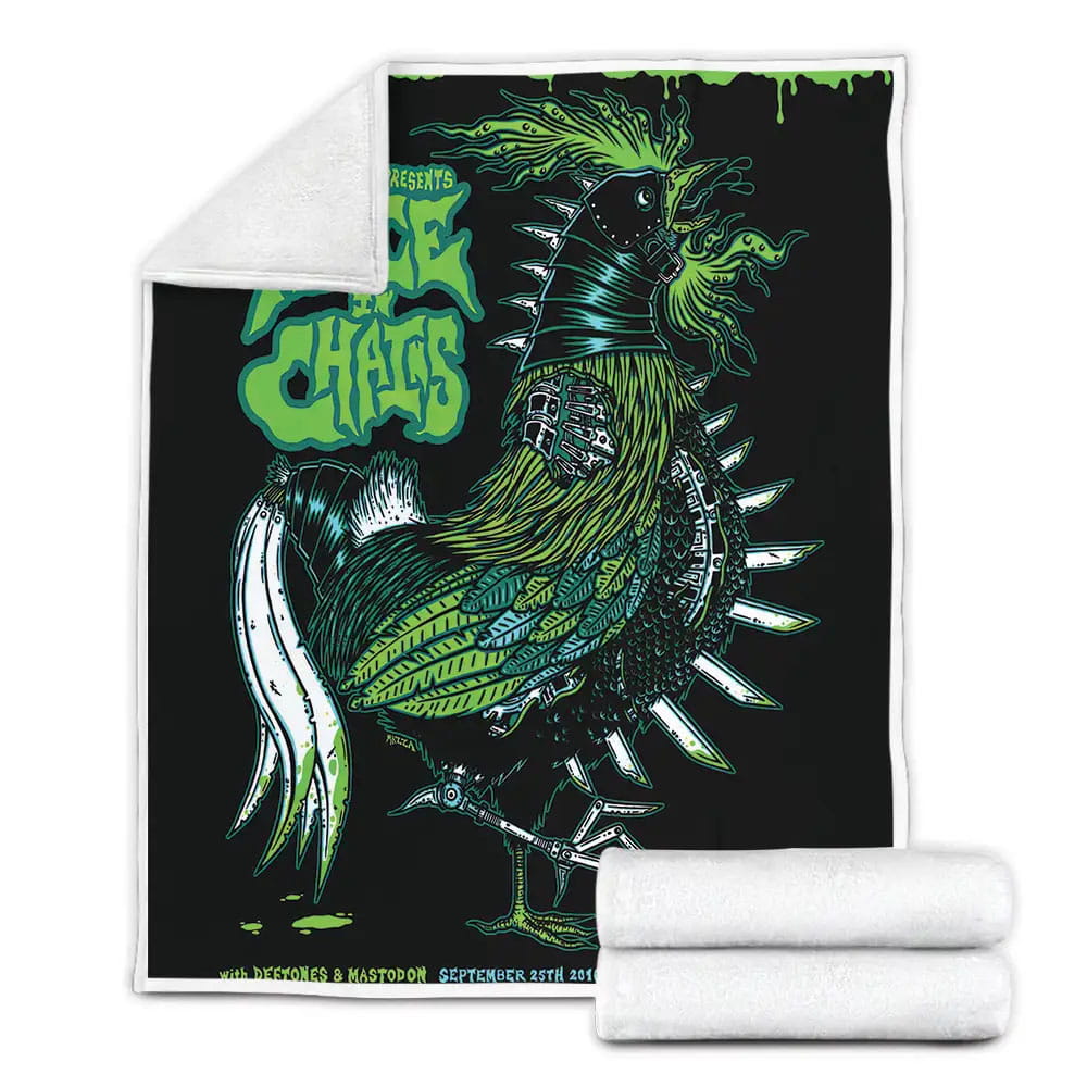Alice In Chains Susquehanna Bank Center Poster Fleece Blanket Gift For Birthday Halloween Christmas Thanksgiving