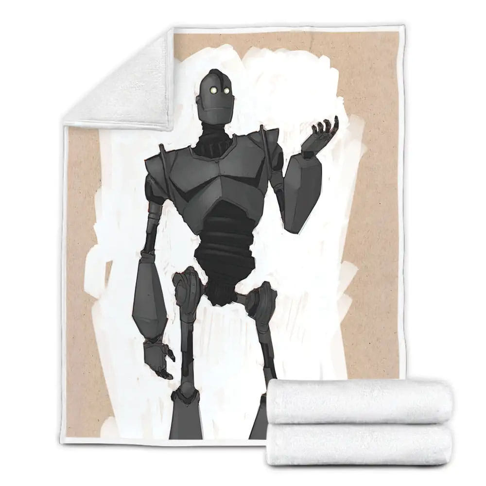 The Iron Giant 1999 Giant Machine Movie Poster Fleece Blanket Gift For Birthday Halloween Christmas Thanksgiving
