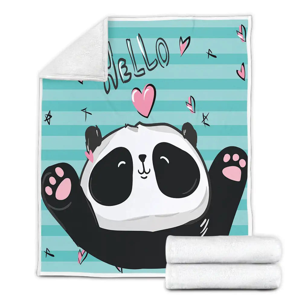 Lovely Kids Panda Perfect Gifts For Panda Lovers Fleece Blanket Gift For Birthday Halloween Christmas Thanksgiving