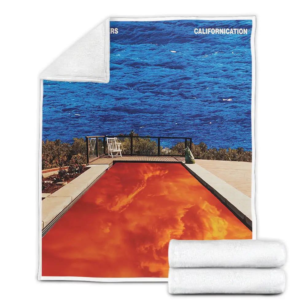 Red Hot Chili Peppers Californication Album Cover Fleece Blanket Gift For Birthday Halloween Christmas Thanksgiving