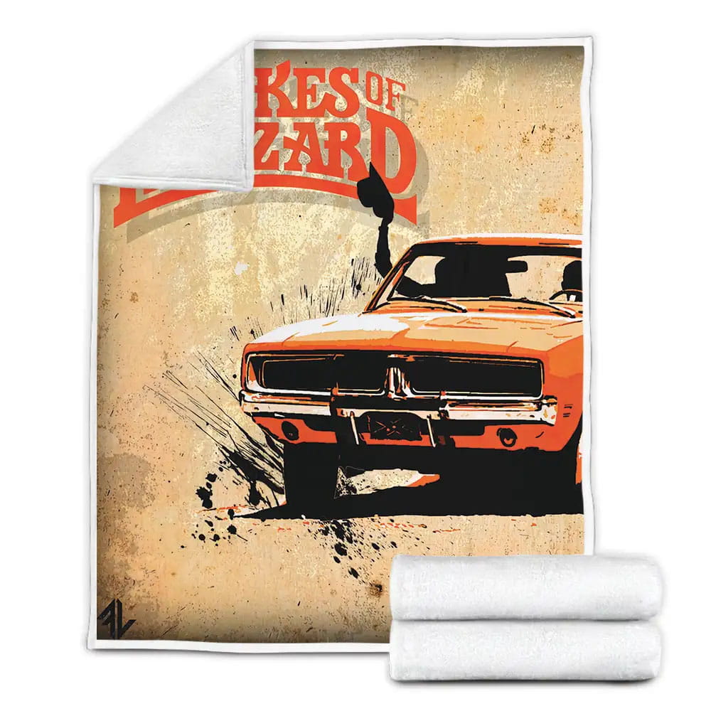 The Dukes Of Hazzard 1979?1985 High Speed Movie Poster Fleece Blanket Gift For Christmas Thanksgiving Halloween