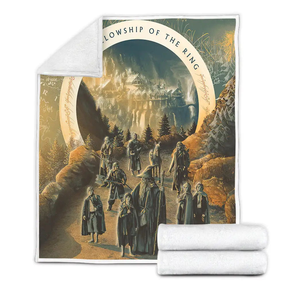 The Lord Of The Ring Who Will Transport The Ring Fleece Blanket Gift For Birthday Halloween Christmas Thanksgiving