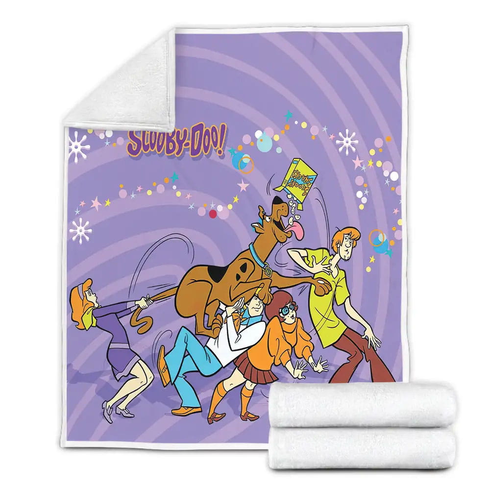 Scooby Doo Movies Scooby Doo Eating Scooby Snacks Fleece Blanket Gift For Birthday Halloween Christmas Thanksgiving