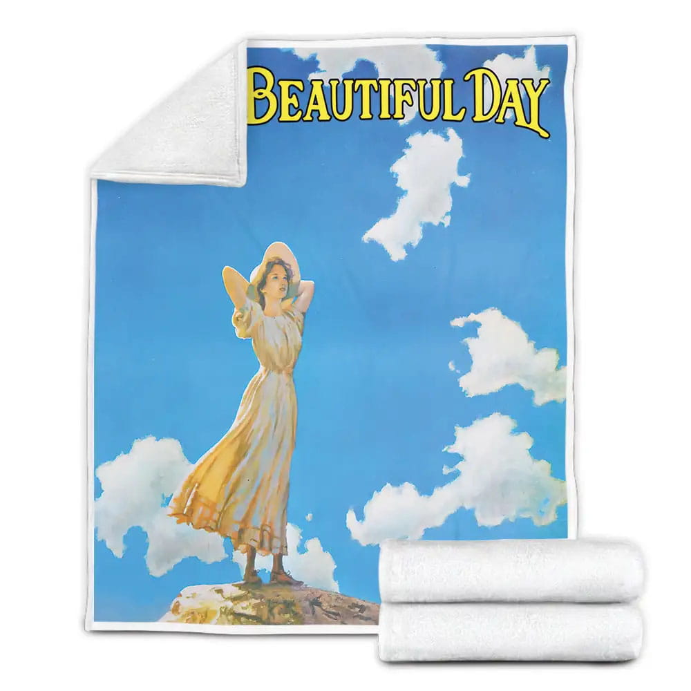 Its A Beautiful Day Band Its A Beautiful Day Album Cover Fleece Blanket Gift For Christmas Thanksgiving Halloween