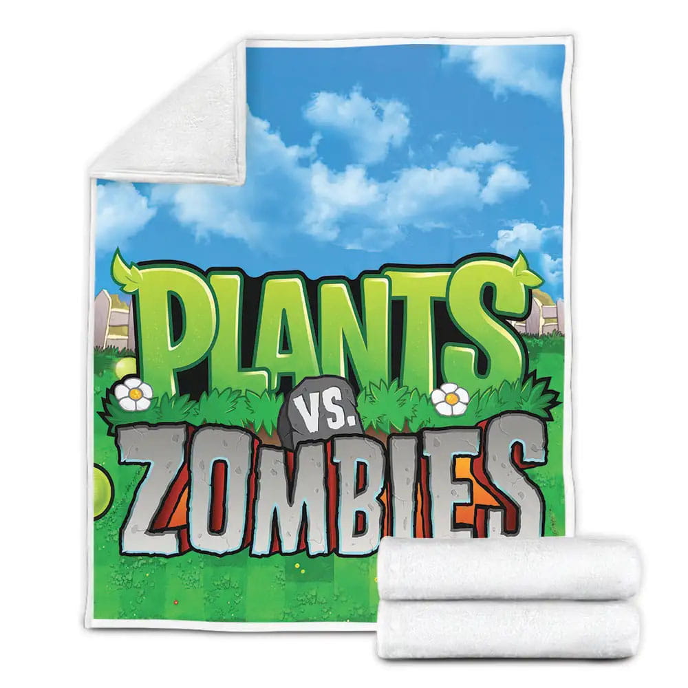Video Games Plants Vs Zombies I Love Brain Tank Top Fleece Blanket Gift For Birthday Halloween Christmas Thanksgiving