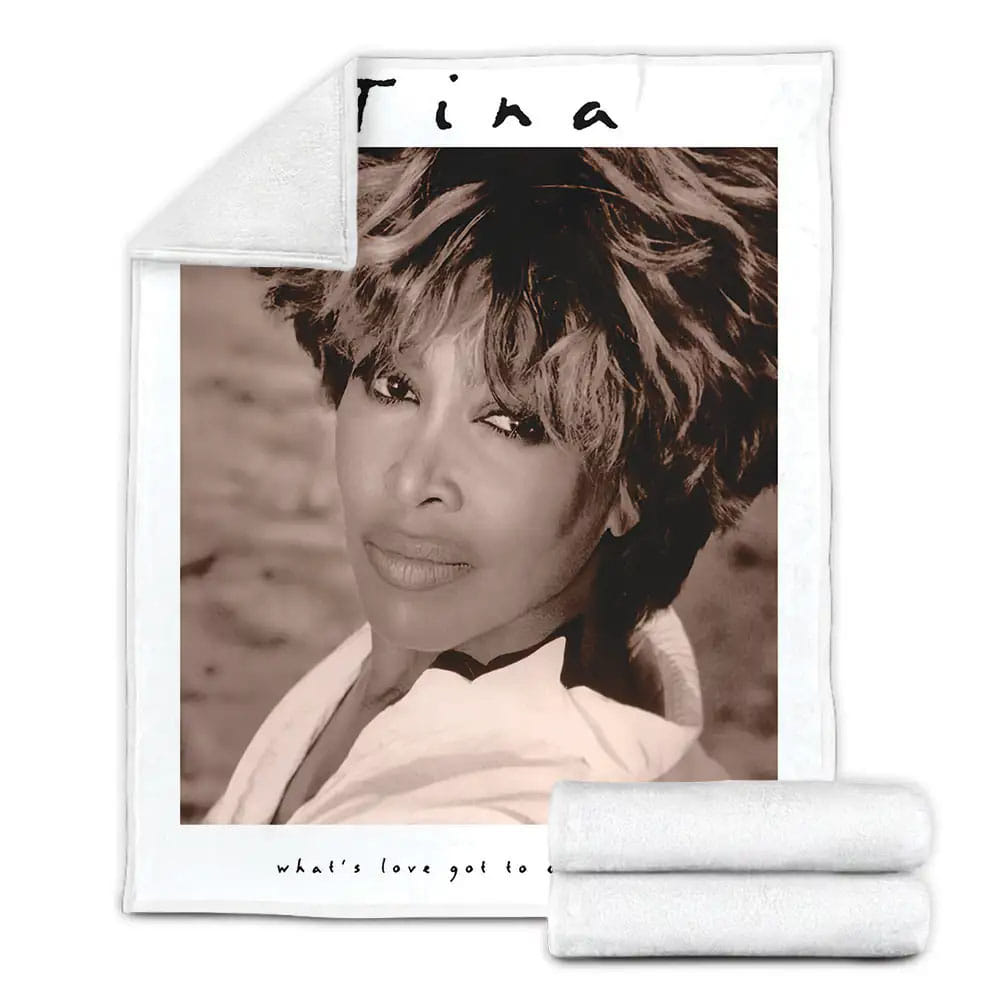 Tina Turner Whats Love Got To Do With It Album Cover Fleece Blanket Gift For Birthday Halloween Christmas Thanksgiving