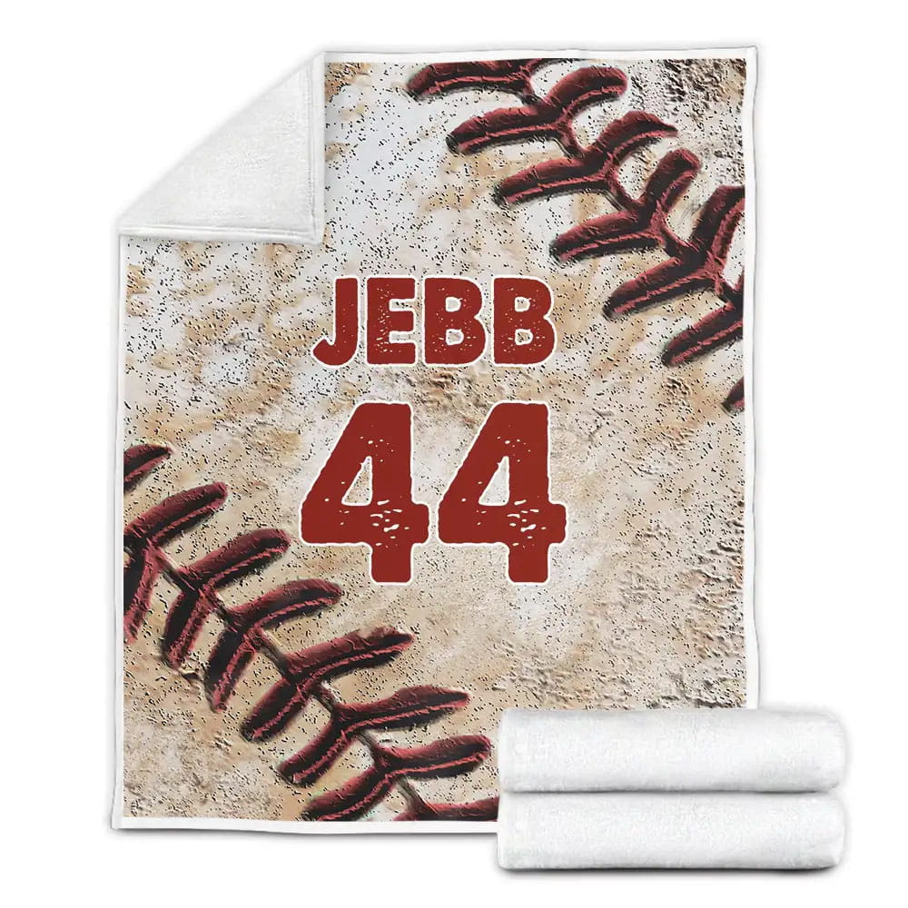 Petmytshirt Custom Baseball Velvet With Your Name And Number Fleece Blanket Gift For Christmas Thanksgiving Halloween