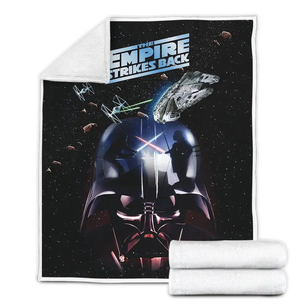 Star Wars Darth Vader In The Empire Strikes Back Poster Fleece Blanket Gift For Birthday Halloween Christmas Thanksgiving