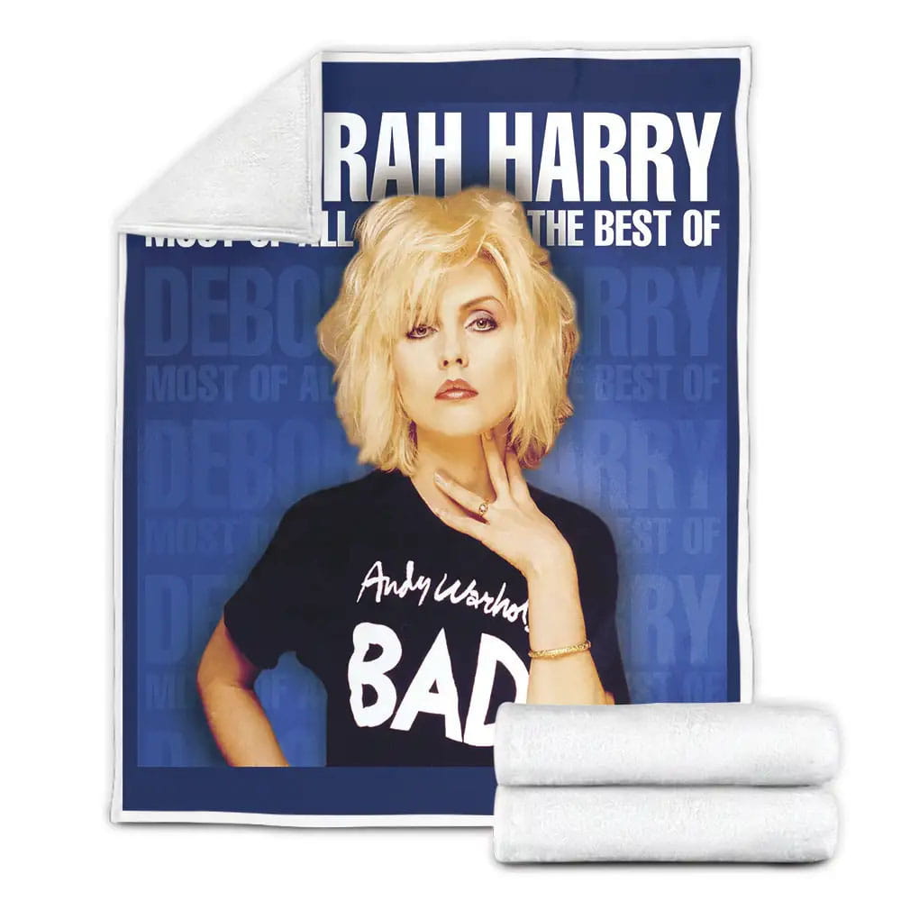 Debbie Harry Music Most Of All The Best Of Deborah Harry Album Fleece Blanket Gift For Christmas Thanksgiving Halloween