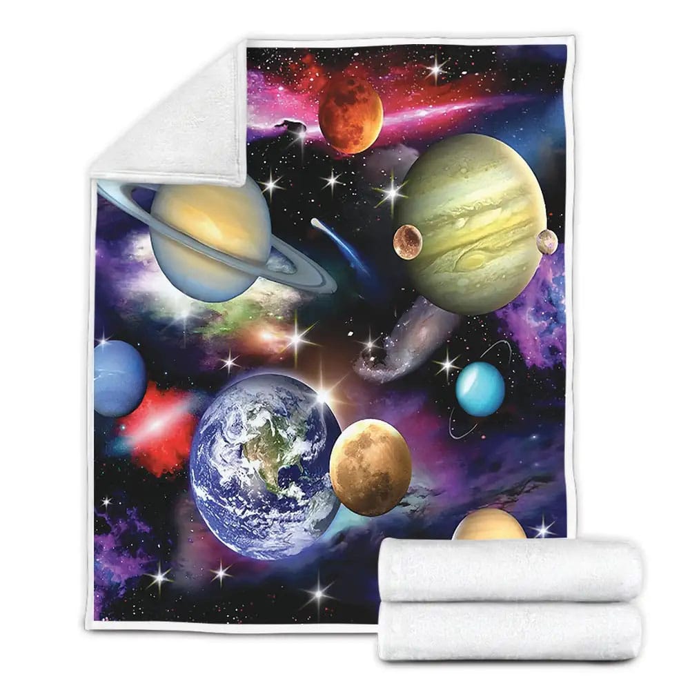 Solar System Perfect Gifts For Solar System Lover Gifts Fleece Blanket Gift For Birthday Halloween Christmas Thanksgiving
