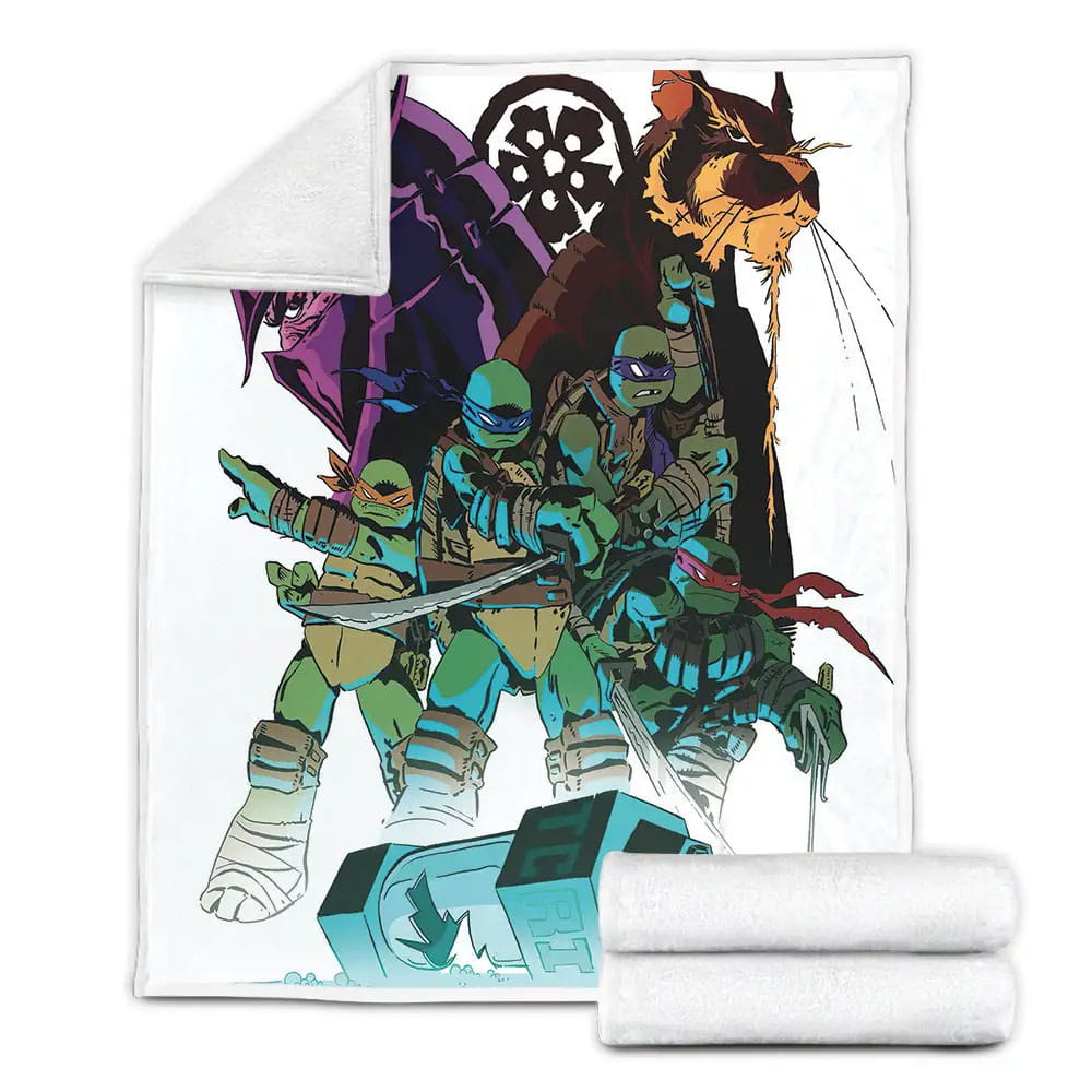 Rise Of The Teenage Mutant Ninja Turtles All Characters Fleece Blanket Gift For Birthday Halloween Christmas Thanksgiving