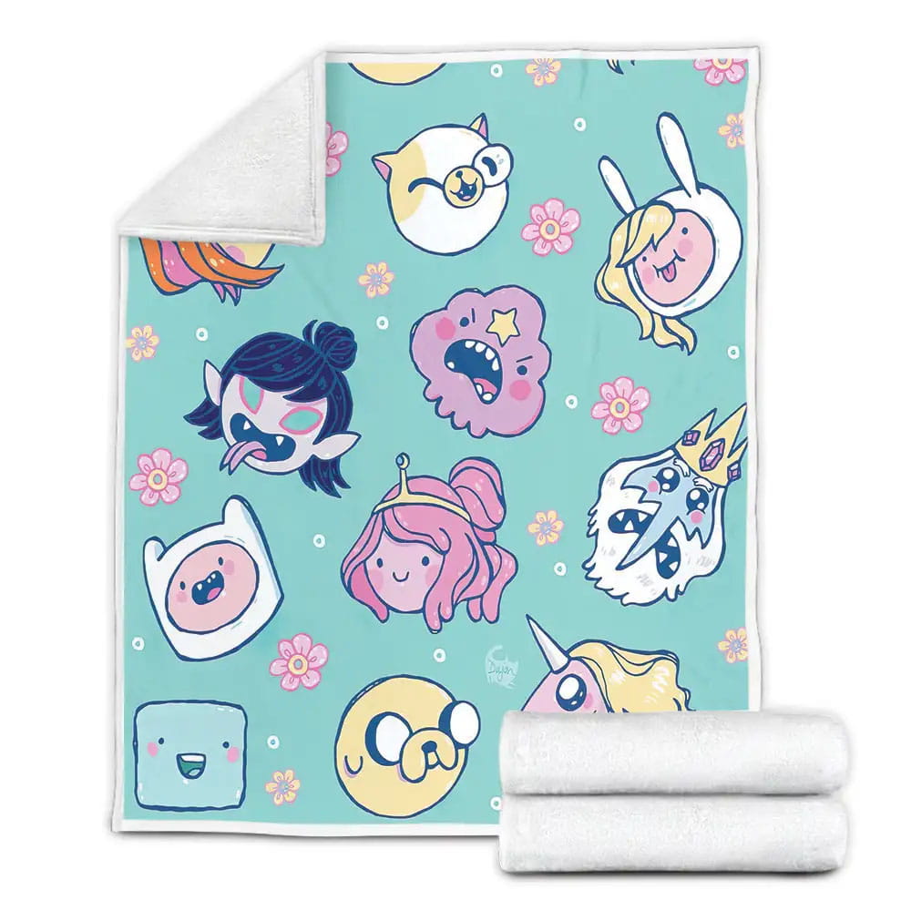 Adventure Time Lumpy Space Princess And Other Princess Fleece Blanket Gift For Birthday Halloween Christmas Thanksgiving