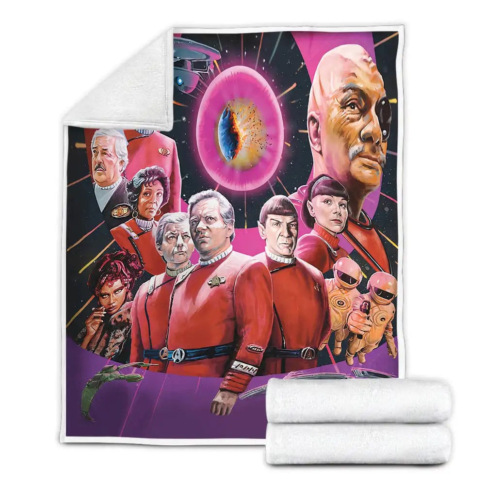 Star Trek Vi The Undiscovered Country 1991 Movie Illustrations Fleece Blanket Gift For Christmas Thanksgiving Halloween