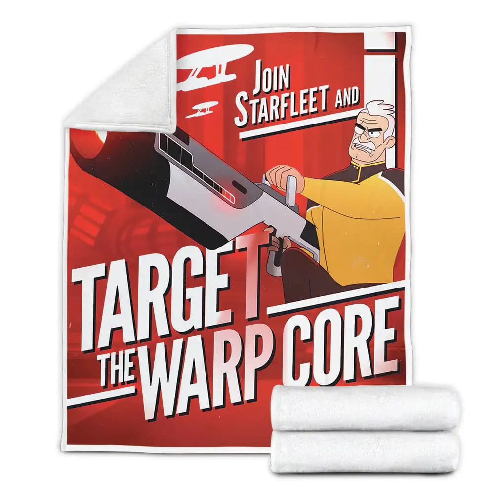 Star Trek Lower Decks 2020-  Movie Target The Warp Core Fleece Blanket Gift For Birthday Halloween Christmas Thanksgiving