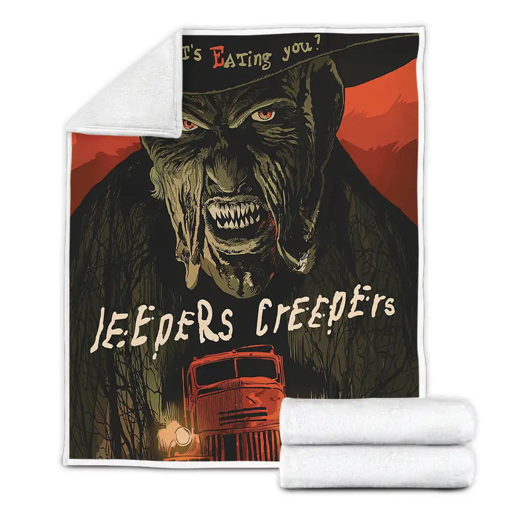 Jeepers Creepers 2 2003 Whats Eating You Movie Poster Fleece Blanket Gift For Birthday Halloween Christmas Thanksgiving