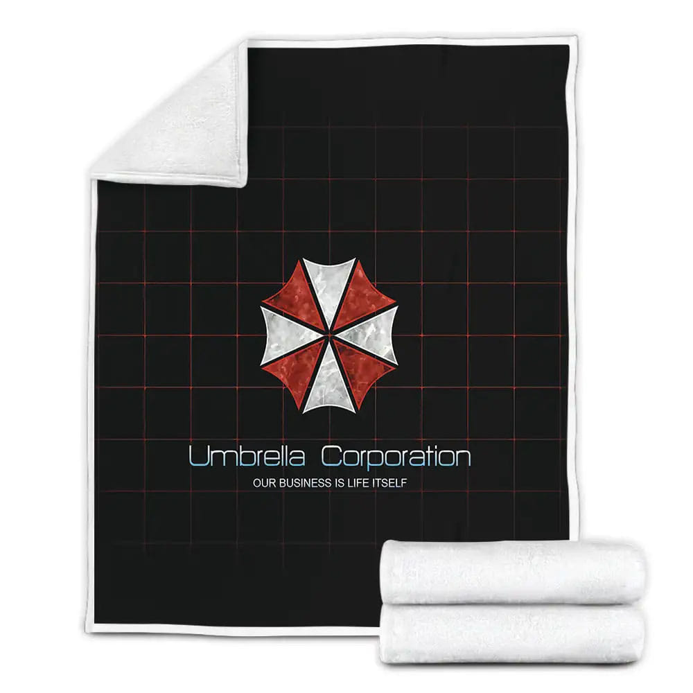 Resident Evil The Umbrella Corporation Our Business Is Life Itself Fleece Blanket 
