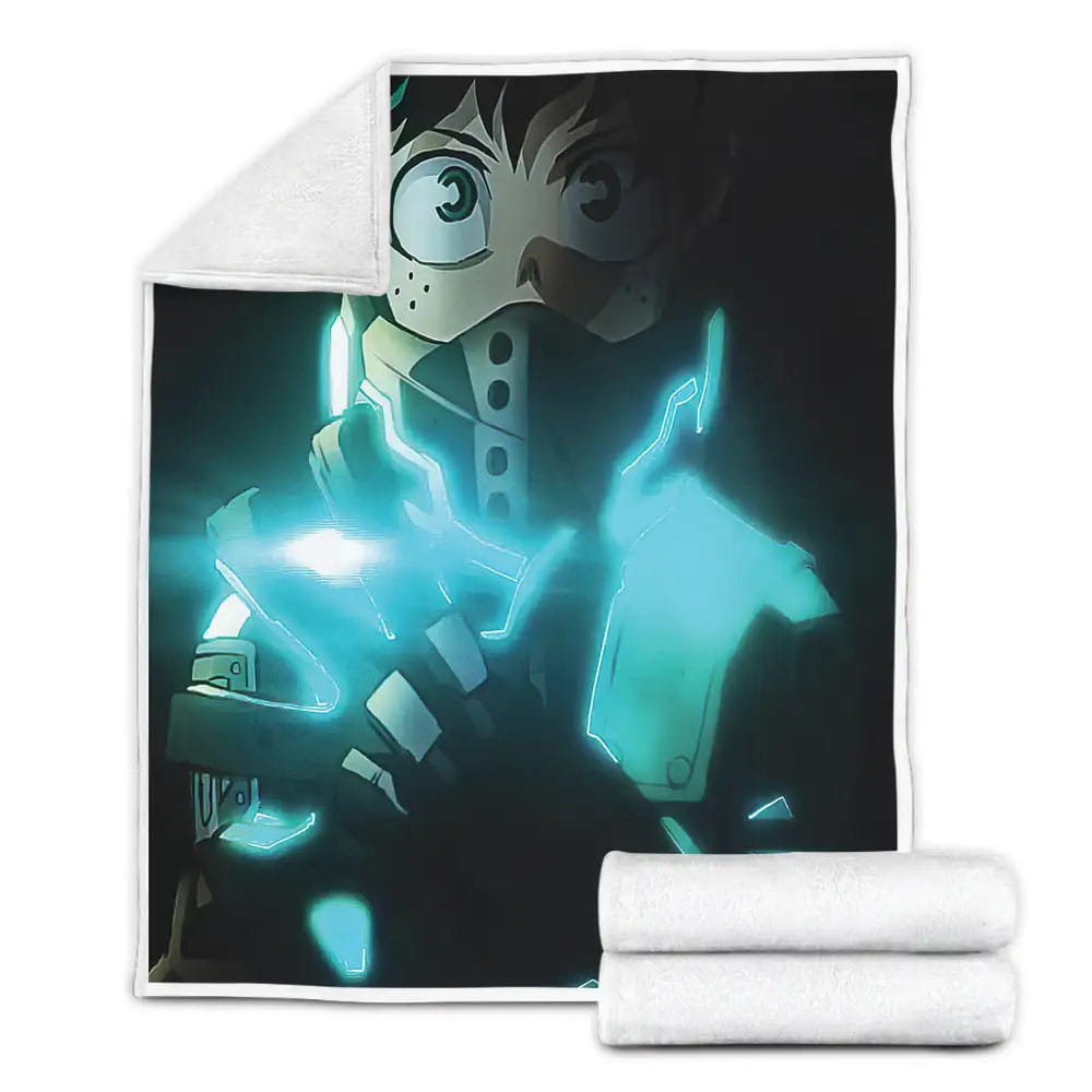 My Hero Academia World Heroes Mission 2021 Midoriya Movie Poster Fleece Blanket 