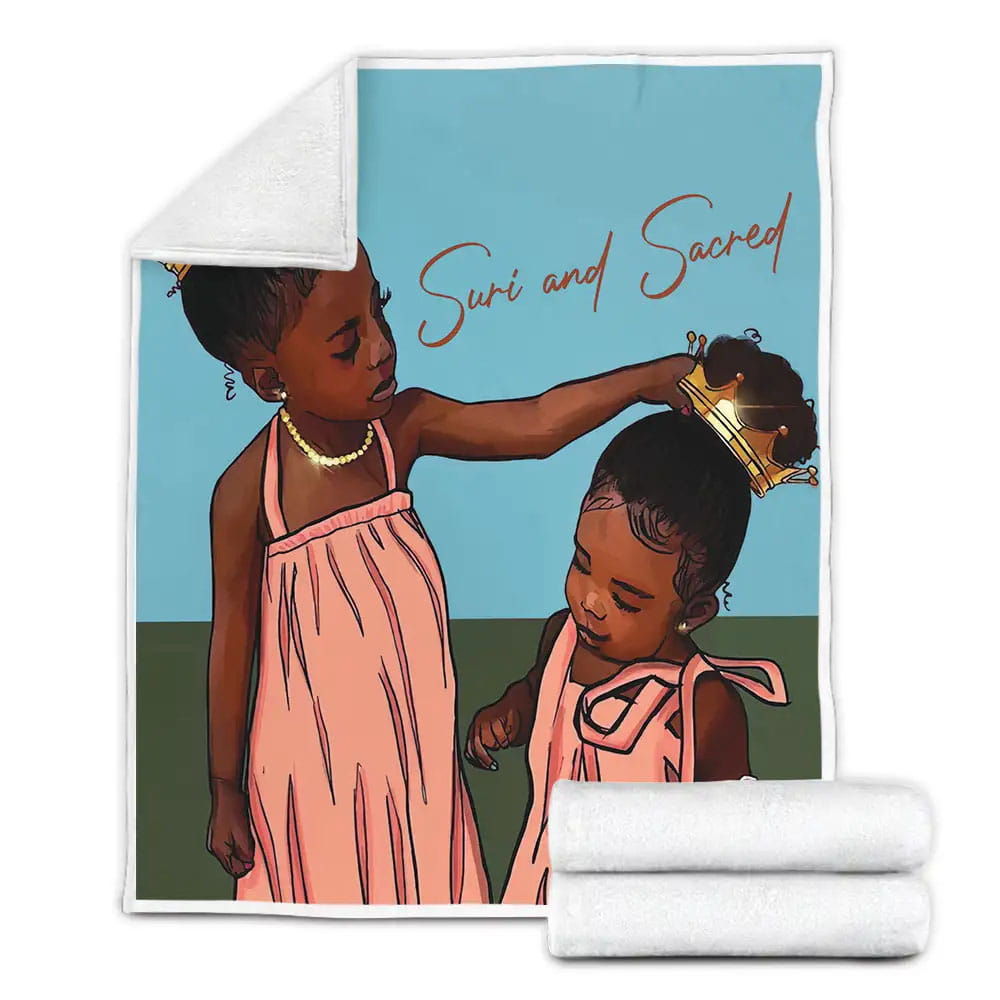 Black Sisters Fix Your Sisters Crown Without Letting World Fleece Blanket 