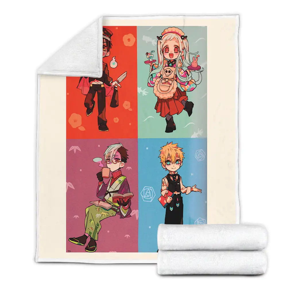 Toilet-Bound Hanako-Kun Four Main Characters In Maid Costumes Fleece Blanket 