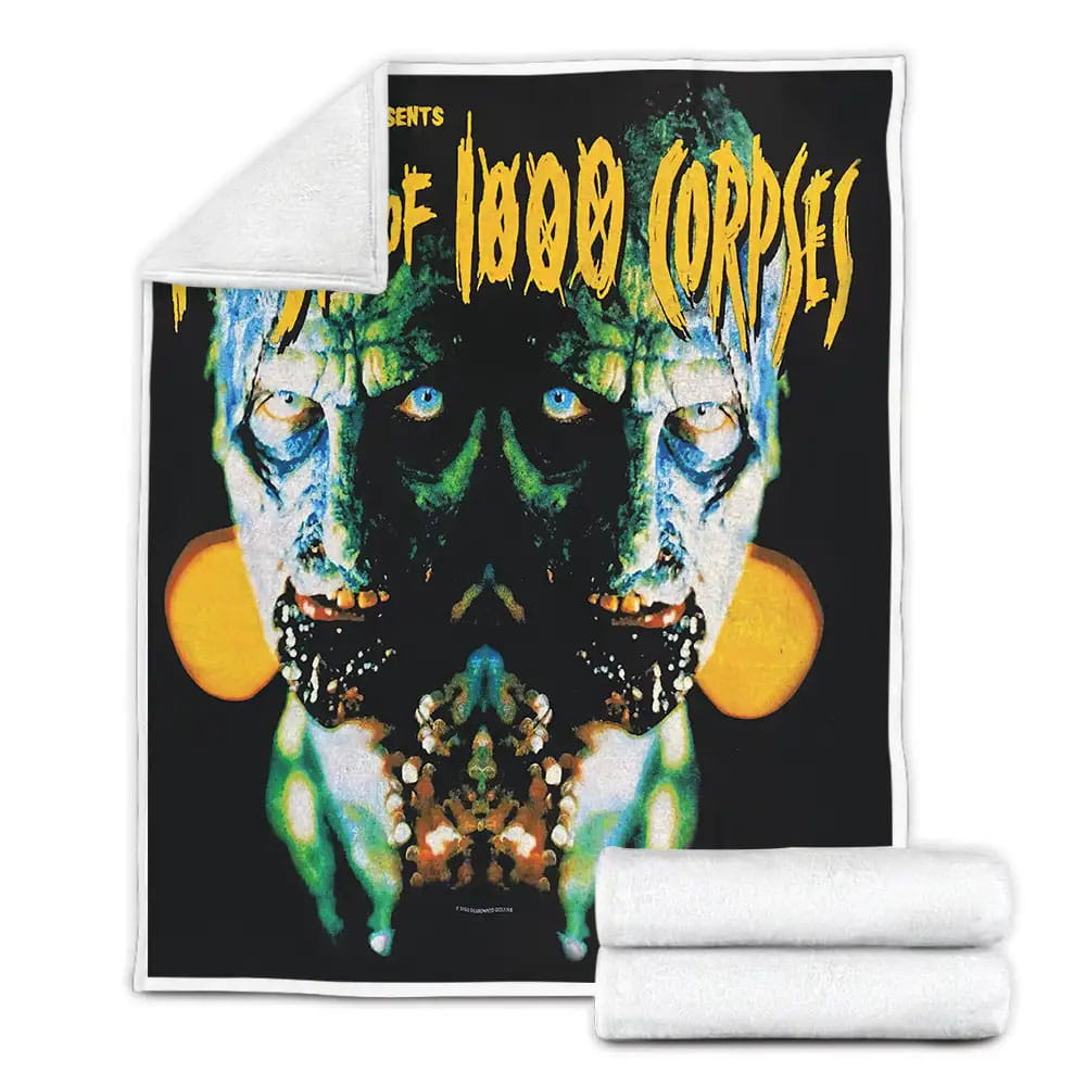 House Of 1000 Corpses 2003 Rob Zombie Presents Movie Poster Fleece Blanket 