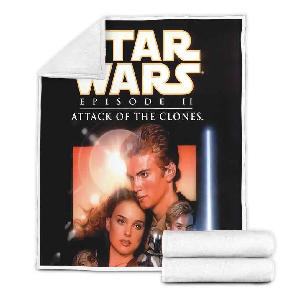 Star Wars Episode Ii ? Attack Of The Clones 2002 Poster Movie Poster Fleece Blanket 