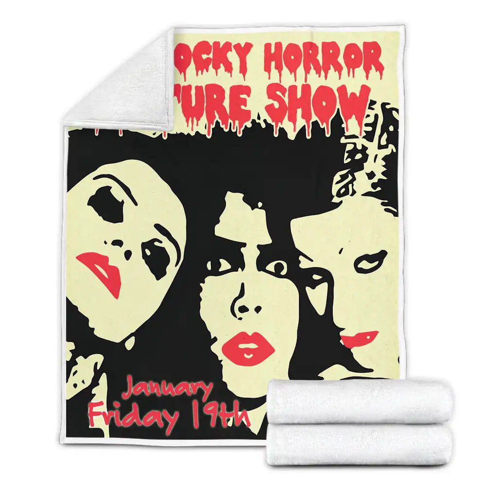 The Rocky Horror Picture Show 1975 Live At The Armory Presents Movie Posters Fleece Blanket 