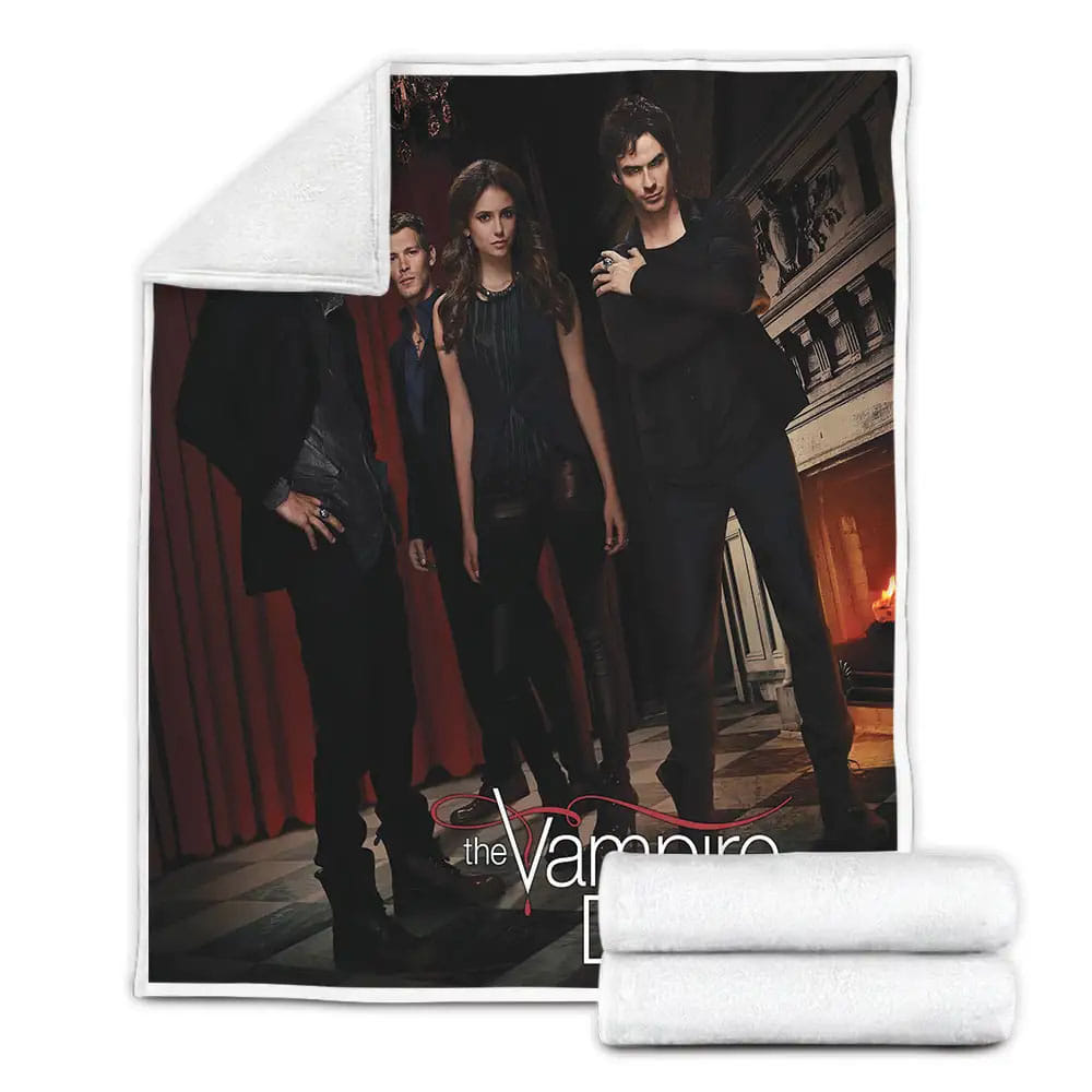 The Vampire Diaries 2009-2017 Will They Be Guests At Klauss Party Movie Posters Fleece Blanket 