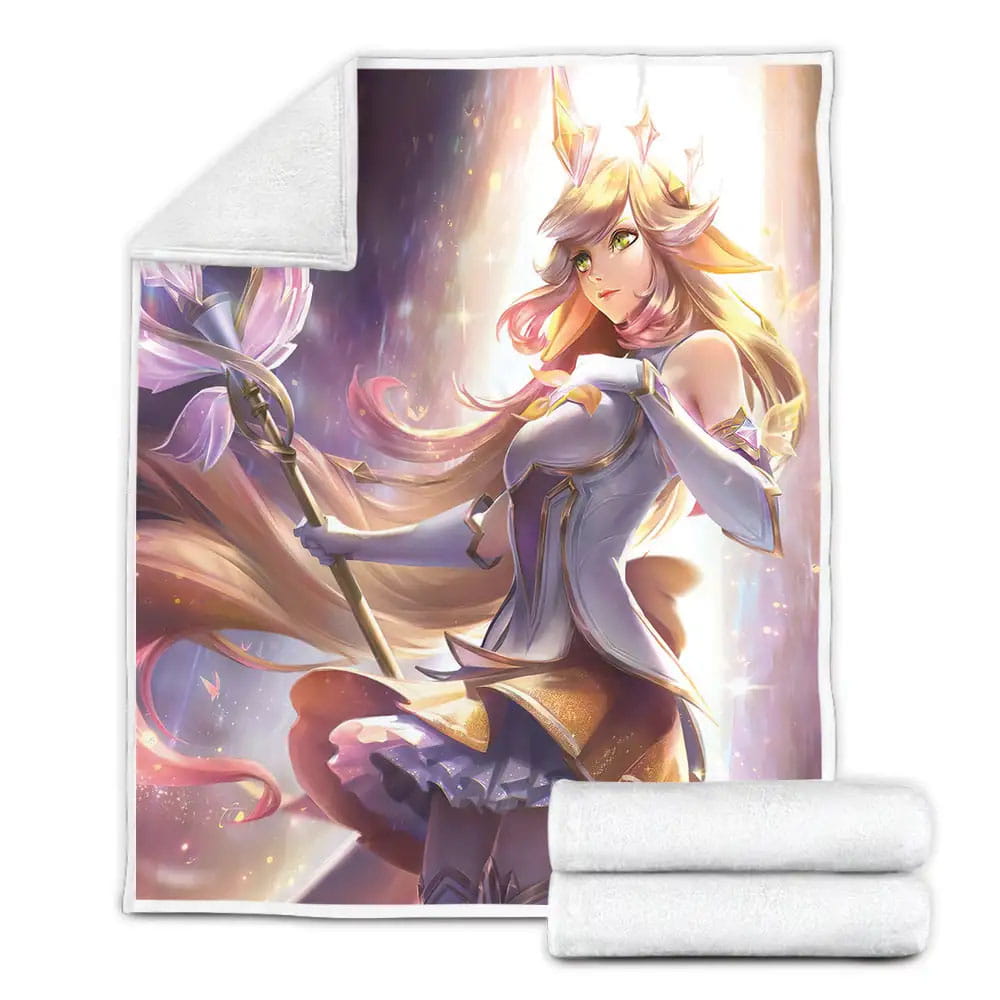 League Of Legends Star Guardian Soraka Prestige Edition Skin Splash Art Fleece Blanket 