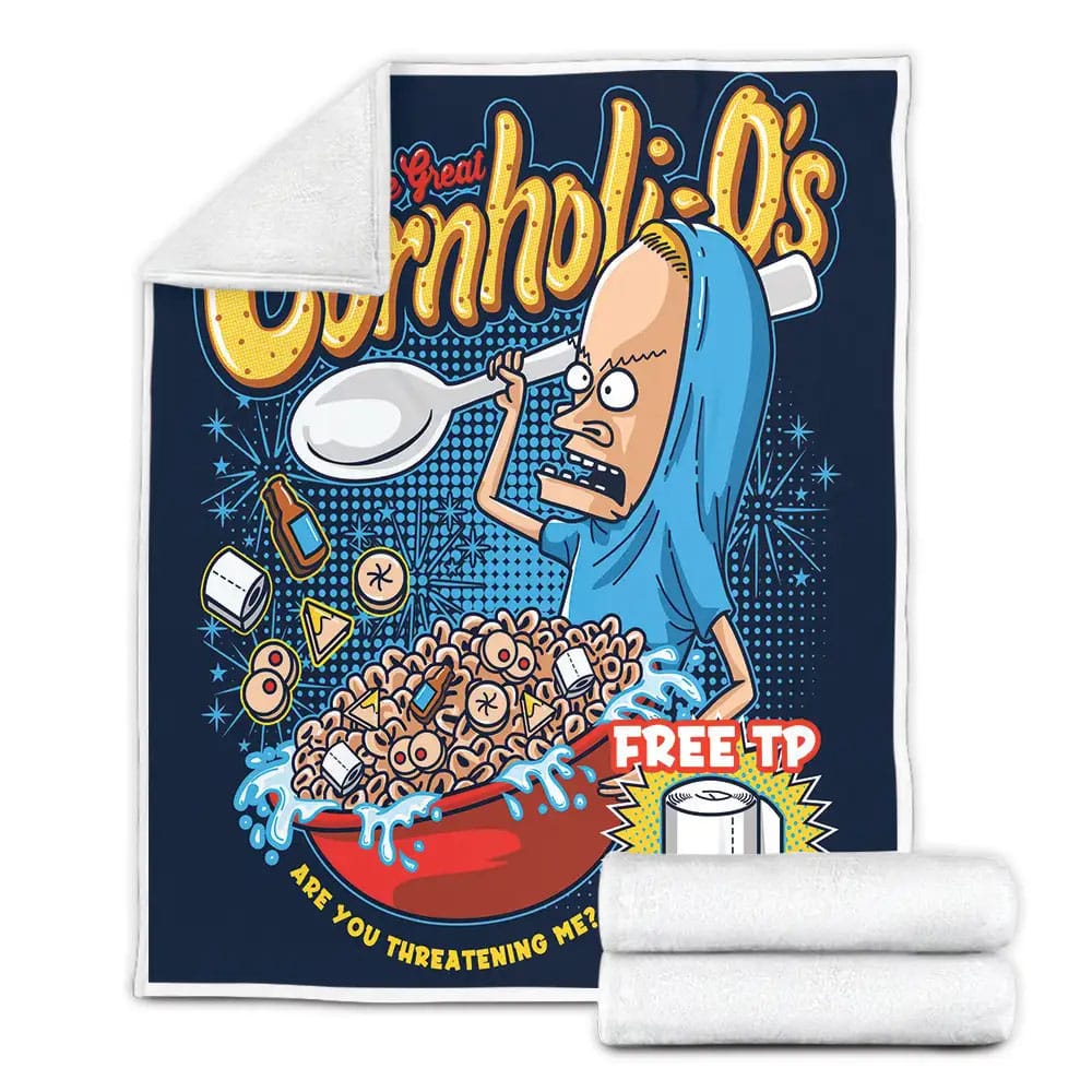 Beavis And Butt-Head The Great Cornholio Character Of Beavis Illustration Fleece Blanket 